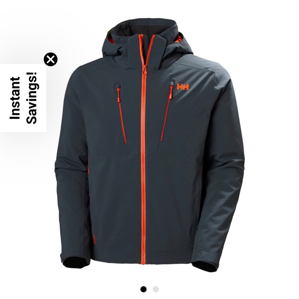 Helly Hansen Men's Alpha 3.0 Ski Jacket, Size Medium, NWT, Slate color